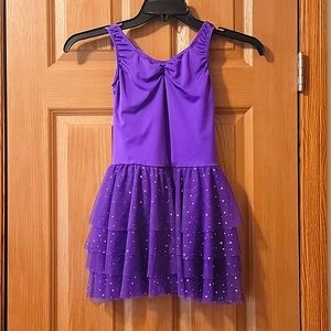 Skirted dance leotard